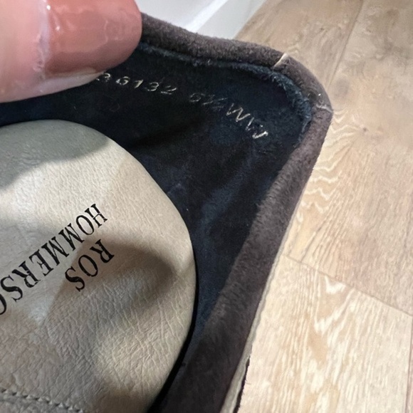 Ross Hommerson Dusty Brown and Beige Round Toe Shoes with Oval Top. - Picture 6 of 8